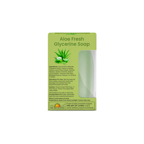 Sri Sri tattva Aloe Fresh Glycerine Soap | For Soothing Skin